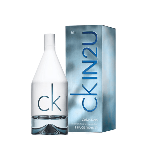 Image of Eau de Toilette pour Homme CK IN2U de Calvin Klein - Parfum aromatique, Notes de tête Tangelo, Gin Fizz au citron vert, Feuilles de pomelo