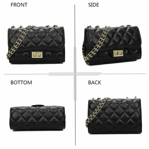 Image of Sac bandoulière noir pour femme Delights