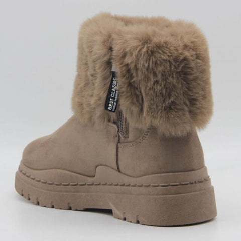 Image of Boots fourrées en suédine - Gallantry Shop