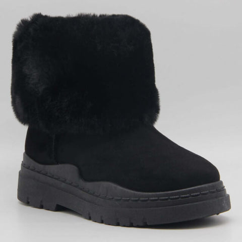 Image of Boots fourrées en suédine - Gallantry Shop