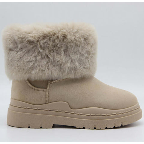 Image of Boots fourrées en suédine - Gallantry Shop