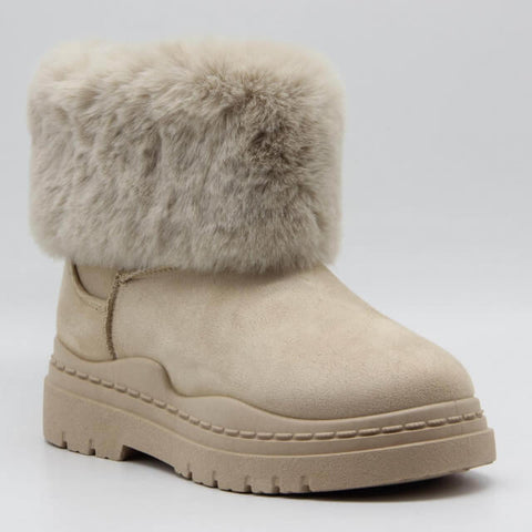 Image of Boots fourrées en suédine - Gallantry Shop