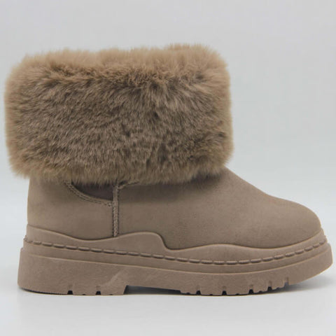 Image of Boots fourrées en suédine - Gallantry Shop