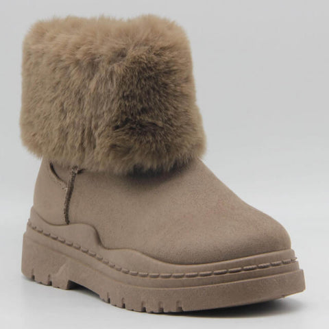 Image of Boots fourrées en suédine - Gallantry Shop