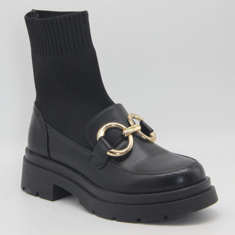 Image of Derbies chaussettes à boucle doreé - Gallantry Shop