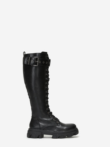 Image of Bottes rangers crantées avec bride à boucle - Gallantry Shop