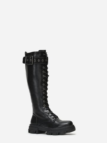 Image of Bottes rangers crantées avec bride à boucle - Gallantry Shop