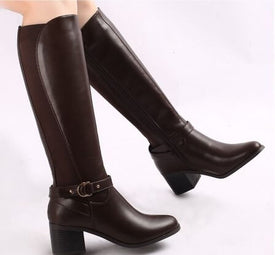 Bottes à talon avec bande élastique. - Gallantry Shop