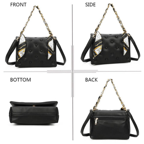 Image of Small Scarf Chain Handbag - Gallantry Shop