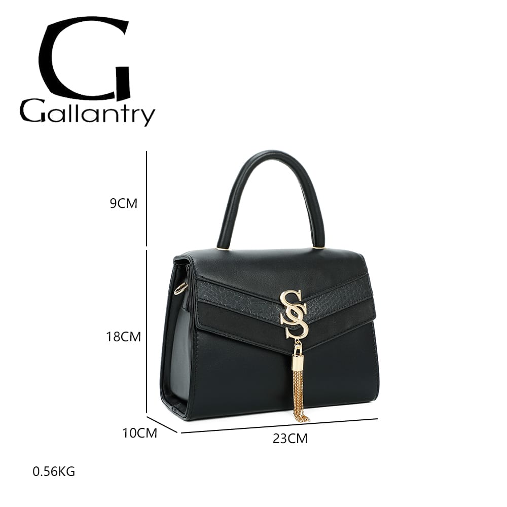 Decorative Shoulder Bag With S Buckle - Gallantry Shop