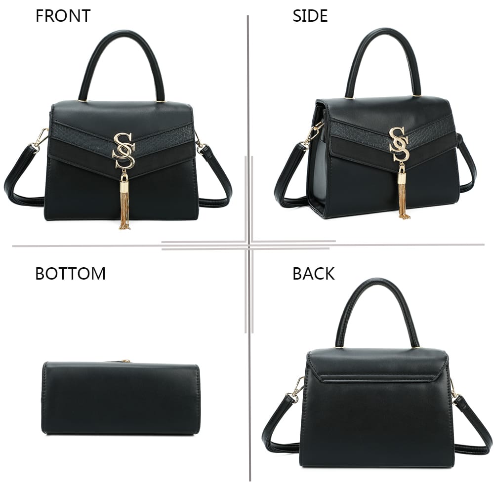 Decorative Shoulder Bag With S Buckle - Gallantry Shop