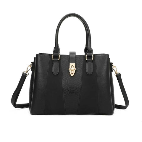 Image of Elegant bi-material handbag - Gallantry Shop