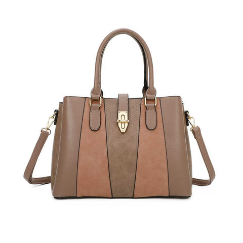 Image of Elegant bi-material handbag - Gallantry Shop