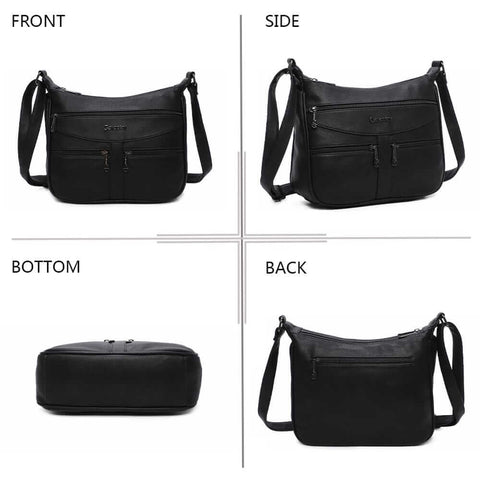 Image of Crossbody Trippel Zip Style Bag - Gallantry Shop