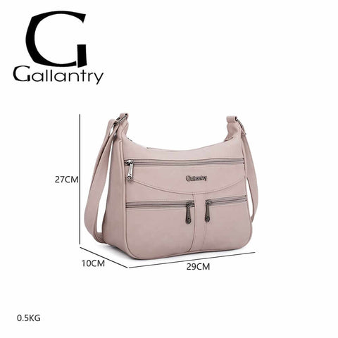 Image of Crossbody Trippel Zip Style Bag - Gallantry Shop