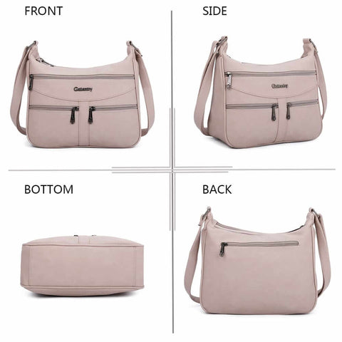 Image of Crossbody Trippel Zip Style Bag - Gallantry Shop