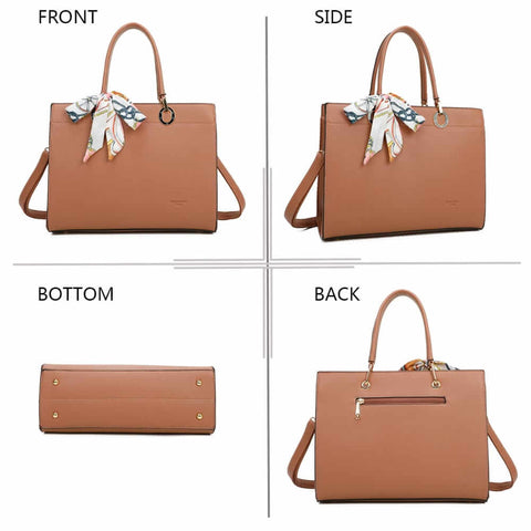 Image of Scarf Decor Handbag - Gallantry Shop