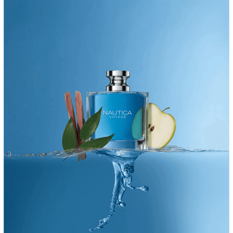 Image of Nautica Voyage Eau De Toilette for Men - Fresh, Romantic, Fruity Scent - Woody, Aquatic Notes of Apple, Water Lotus, Cedarwood, and Musk - Ideal for Day Wear, 100 ml (Pack of 1)