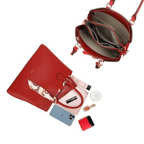 Image of Small Handbag with Ribbon Sowed