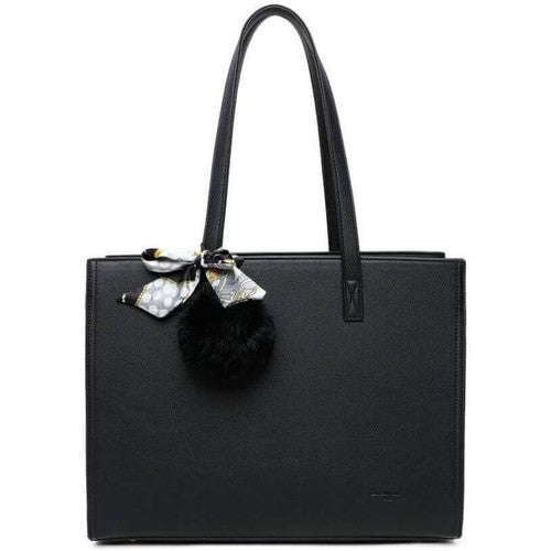 Tote Bag With Fur Pompom - Gallantry Shop