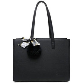 Tote Bag With Fur Pompom - Gallantry Shop