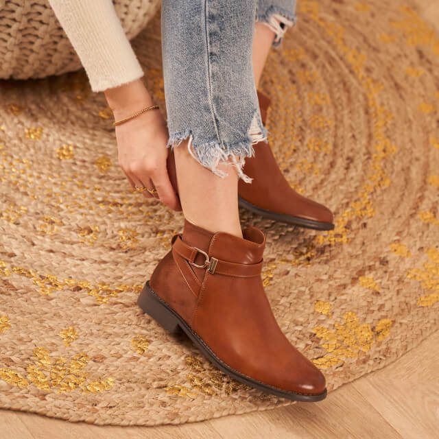 Bottines bi-matières - Gallantry Shop