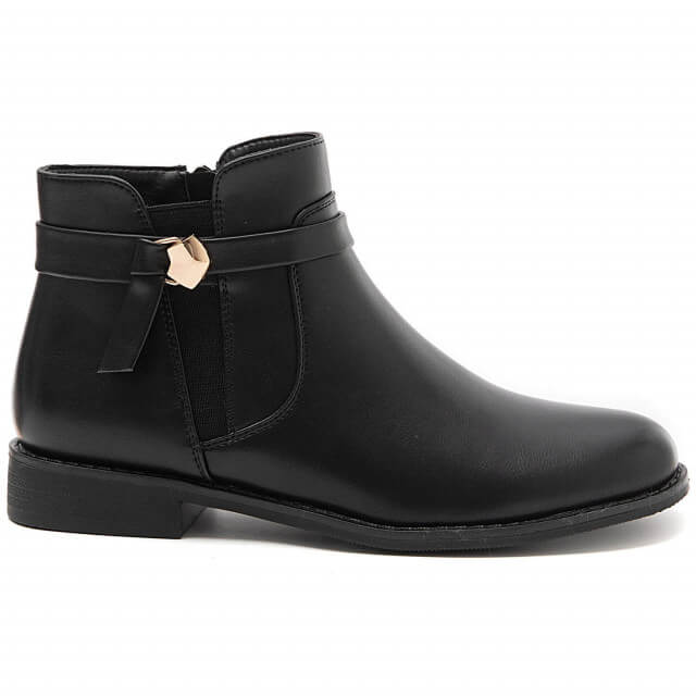 Bottines à boucle doré - Gallantry Shop