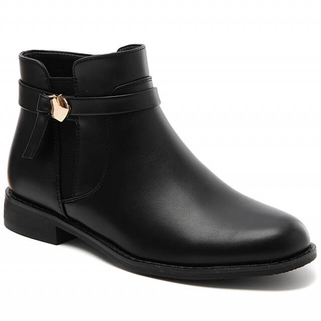 Bottines à boucle doré - Gallantry Shop