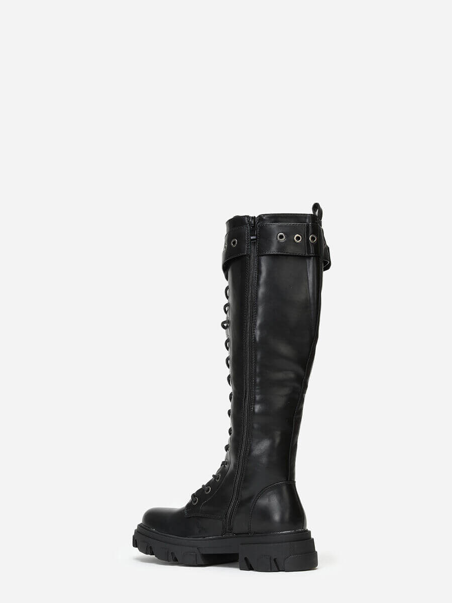 Bottes rangers crantées avec bride à boucle - Gallantry Shop