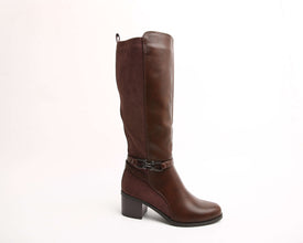 Bottes bi-matières à talon