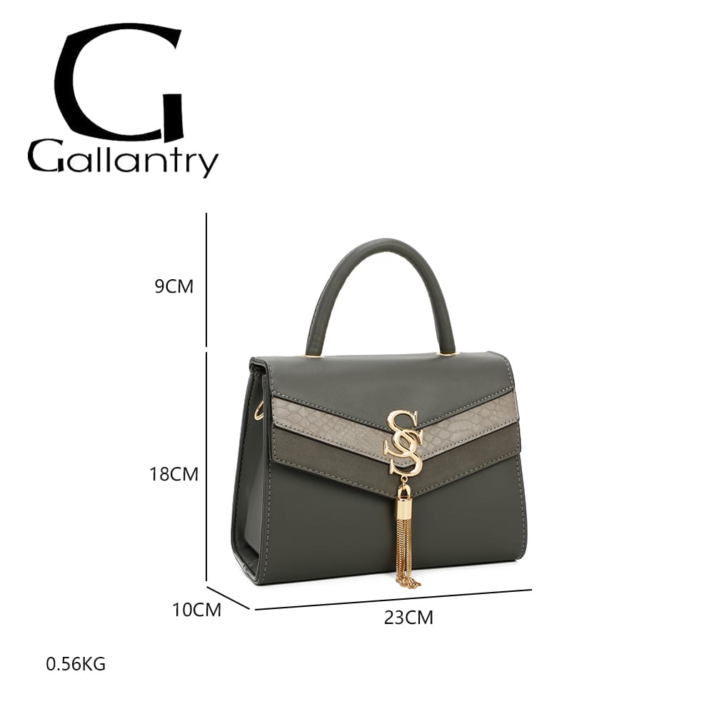 Decorative Shoulder Bag With S Buckle - Gallantry Shop