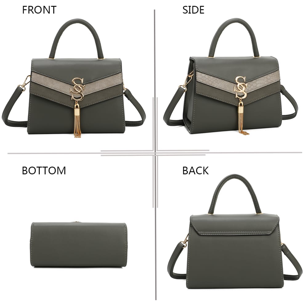 Decorative Shoulder Bag With S Buckle - Gallantry Shop