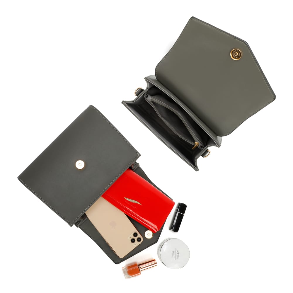 Decorative Shoulder Bag With S Buckle - Gallantry Shop