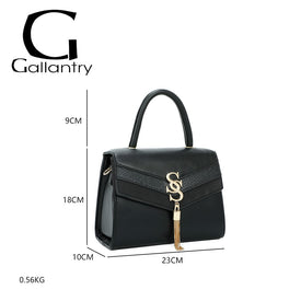 Sac à bandoulière décoratif avec boucle en S