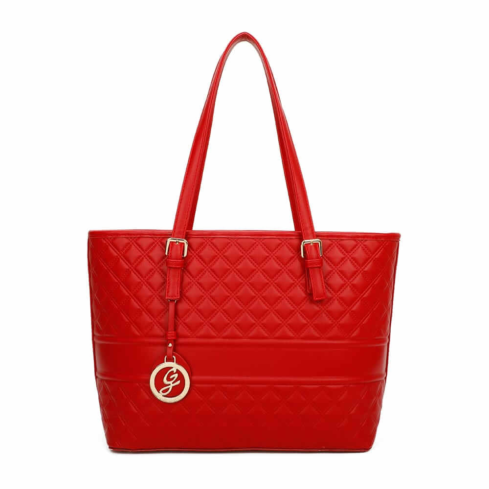 Gallantry™ Large Quilted Tote Handbag With Chain Bangle - Gallantry Shop