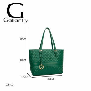 Gallantry™ Large Quilted Tote Handbag With Chain Bangle