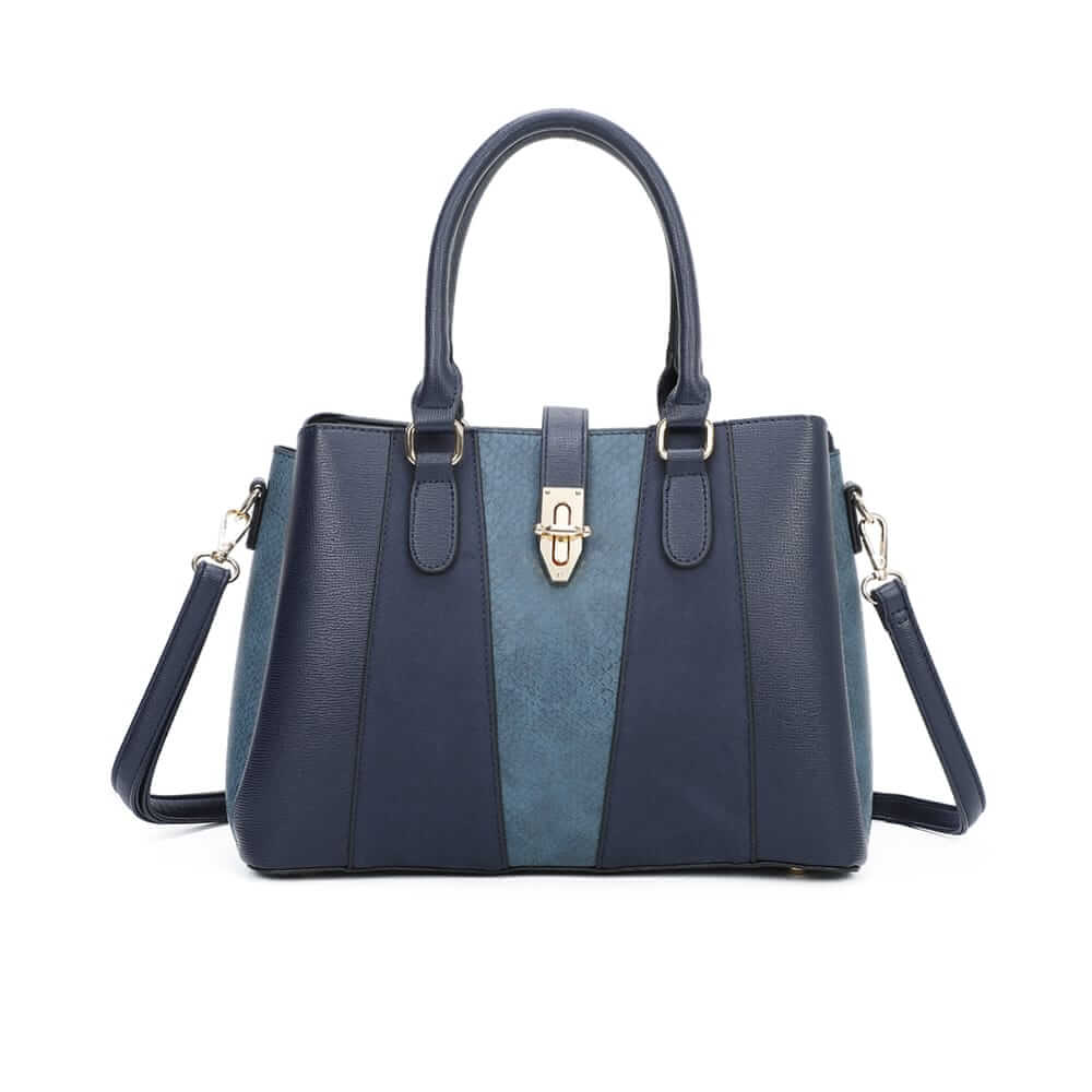 Elegant bi-material handbag - Gallantry Shop