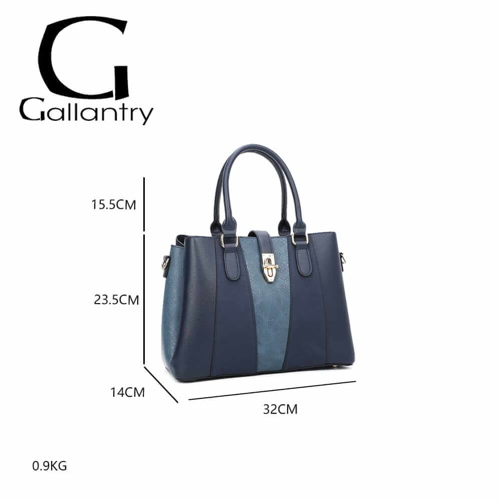 Elegant bi-material handbag - Gallantry Shop