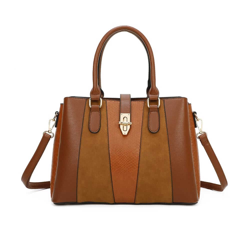 Elegant bi-material handbag - Gallantry Shop
