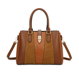 Elegant bi-material handbag - Gallantry Shop