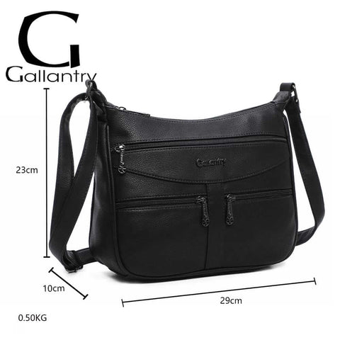 Image of Crossbody Trippel Zip Style Bag