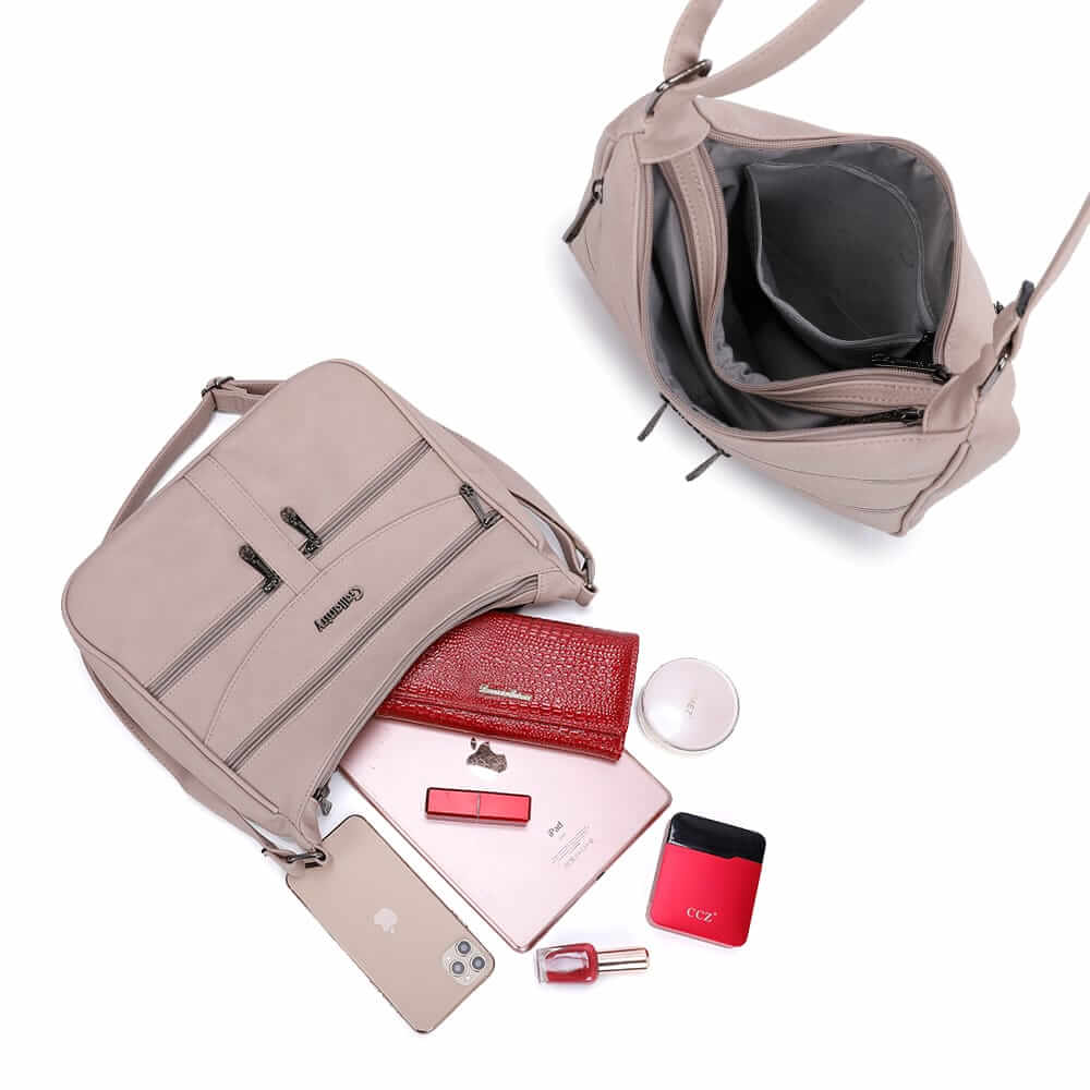 Crossbody Trippel Zip Style Bag - Gallantry Shop