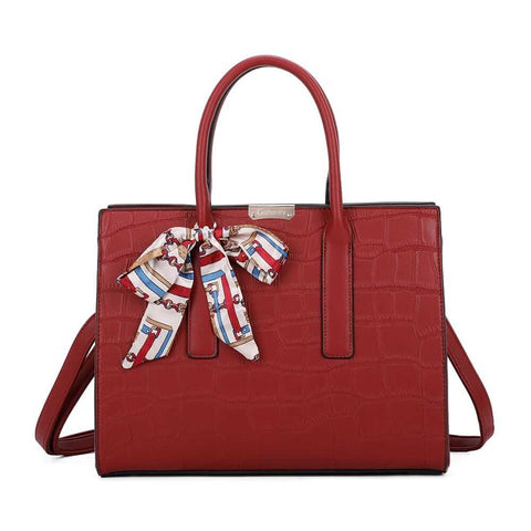 Image of Handbag with removable scarf