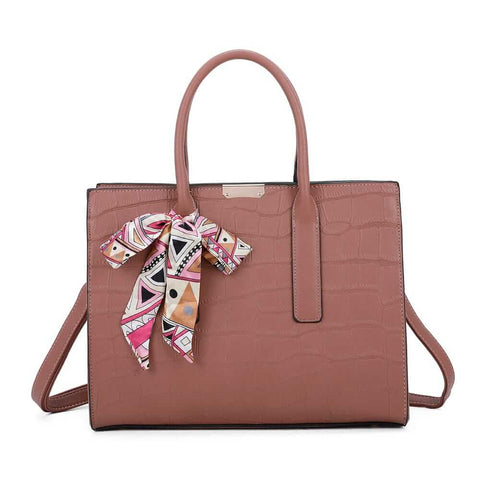 Image of Handbag with removable scarf