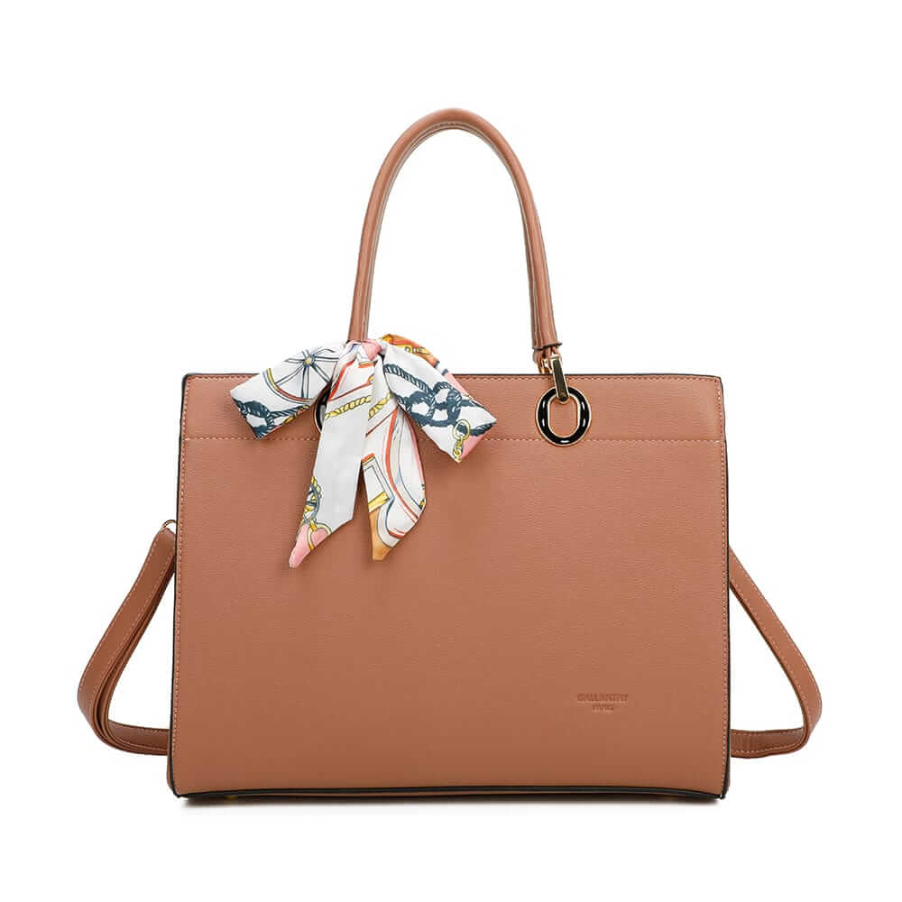 Scarf Decor Handbag - Gallantry Shop