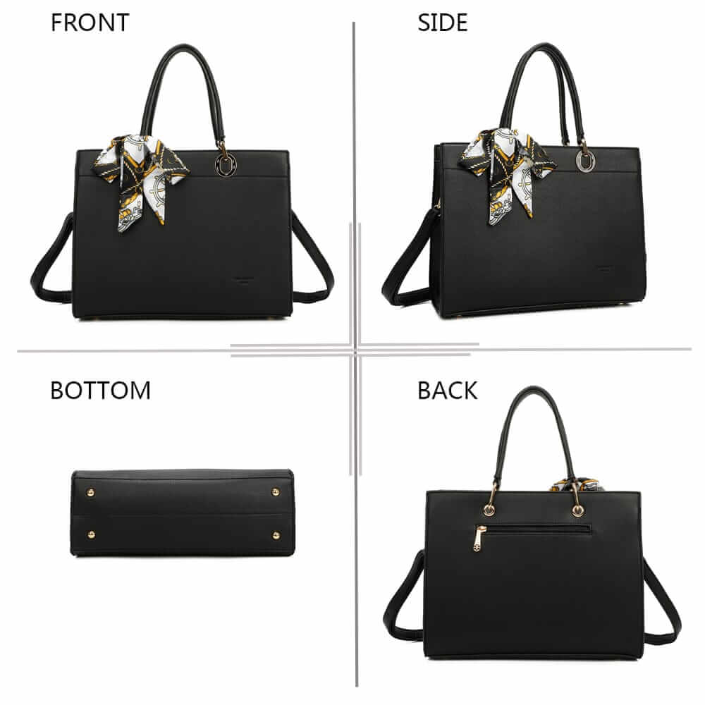 Scarf Decor Handbag - Gallantry Shop